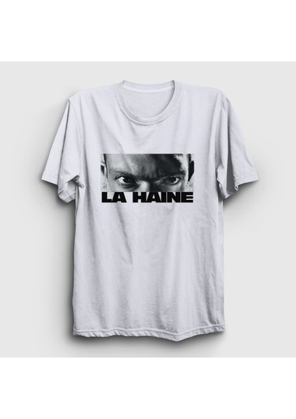 Beyaz Vinz Eyes Film La Haine T-Shirt