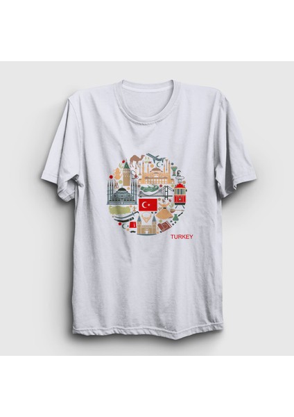 Beyaz Tourist Turist Istanbul Türkiye Turkey T-Shirt