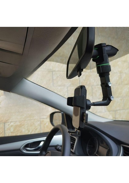 Dikiz Aynasına Takılabilen Eklemli Telefon Tutucu Aparat (4767) - MCT4976-3670
