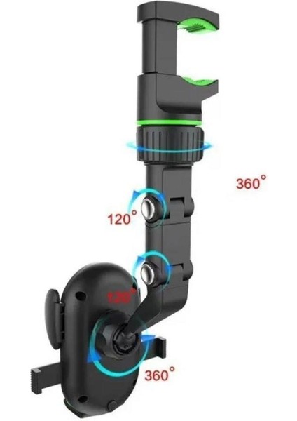 Dikiz Aynasına Takılabilen Eklemli Telefon Tutucu Aparat (4767) - MCT4976-3670