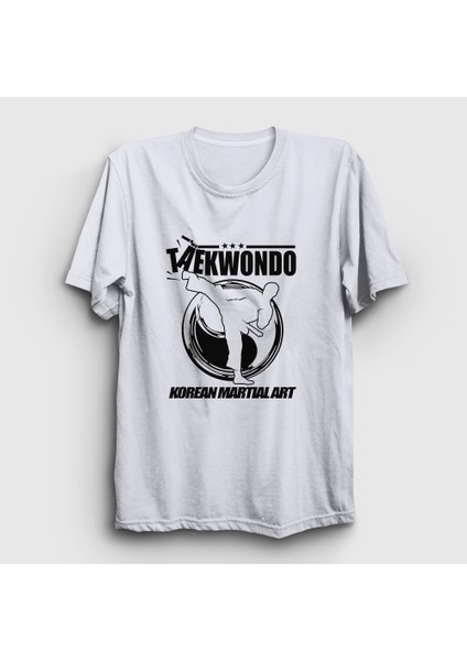 Beyaz Kick Taekwondo Ufc Mma Tekvando T-Shirt