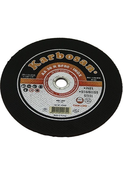 İnox Metal Kesici Disk 230 mm x 1.92 mm x 22 mm (4767) - MCT2146-3250