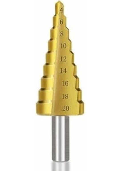 3'lü Set Matkap Ucu Kademeli Sac Delme Aparatı Hss Titanyum Kaplama (4767) - MCT9942-3406