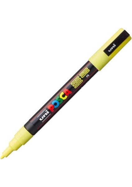Uni Posca Su Bazlı Poster Marker 0.9-1.3 Güneş Sarısı