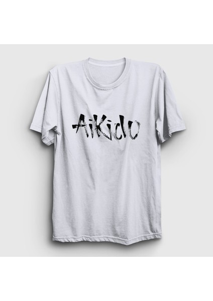 Beyaz Aikido Ufc Mma Dövüş Sanatları T-Shirt