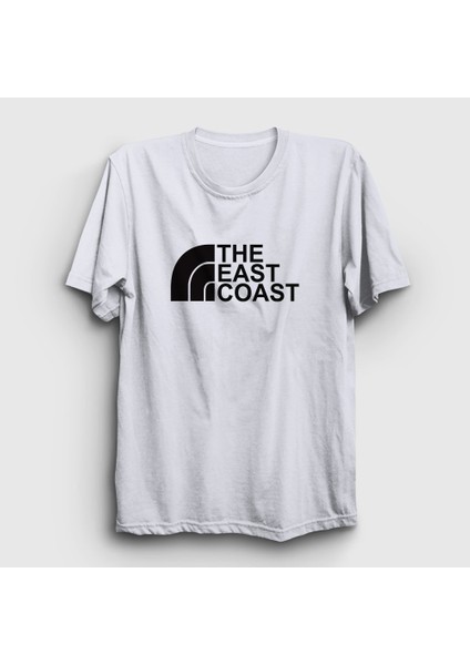 Beyaz Logo The East Coast T-Shirt