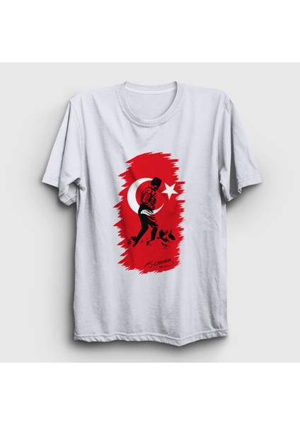 Beyaz 19 Mayıs 29 Ekim 10 Kasım Atatürk Kocatepe T-Shirt