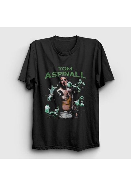 Siyah Tom Aspinall Ufc Mma Dövüş Sanatları T-Shirt
