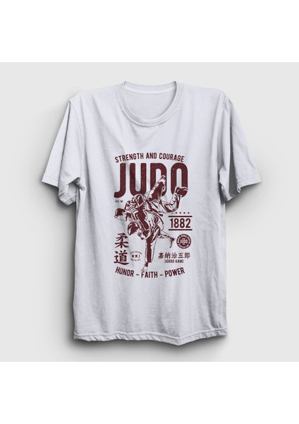 Beyaz Kano Jigoro Ufc Mma Judo T-Shirt