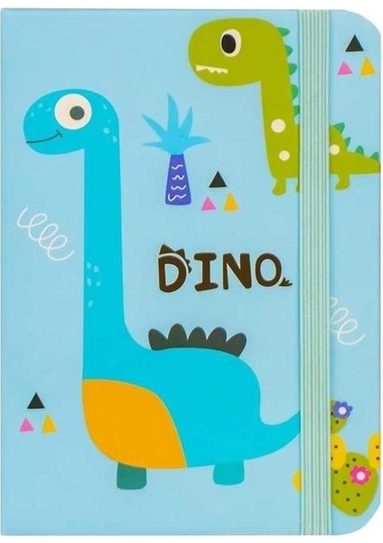 A7-08 Dinozorlar A7 Çizgili 80 Yaprak Not Defteri