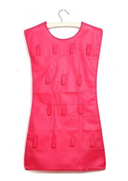 Elbise Şeklinde Takı Organizeri - Pembe (4767) - MCT6564-2758