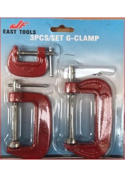 East Tools Işkence Seti G Tipi 3'lü - Mengene Seti (4767) - MCT9507-4900