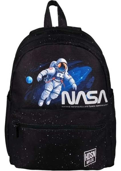 Me 24991 Nasa Astronot Desenli Sırt Çantası Siyah