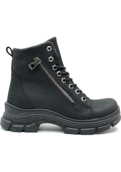 Mehtap Süs Fermuar Detaylı Kaymaz Taban Kadın Kısa Postal Bot fiyatları