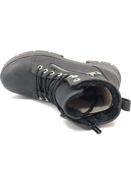 Mehtap Süs Fermuar Detaylı Kaymaz Taban Kadın Kısa Postal Bot modelleri