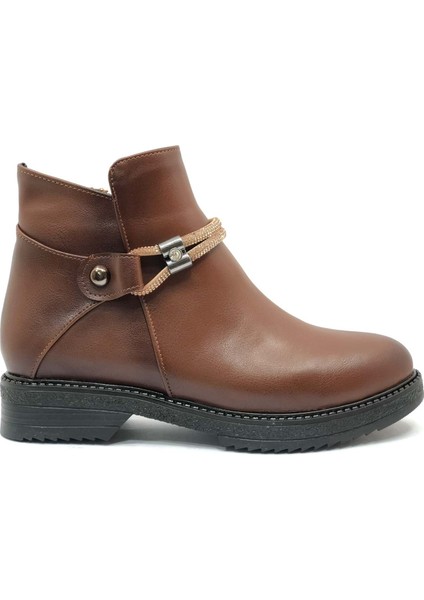 Mehtap Önü Taş Detaylı Düz Kaymaz Taban Kadın Bot fiyatları