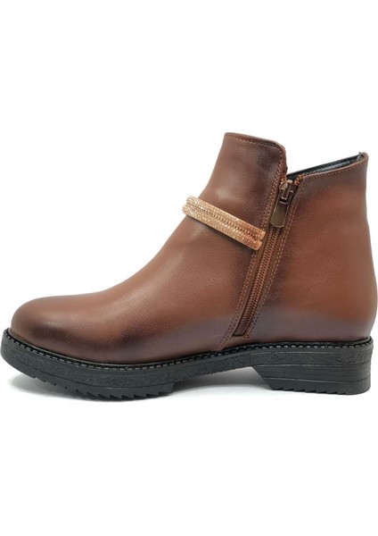 Mehtap Önü Taş Detaylı Düz Kaymaz Taban Kadın Bot modelleri