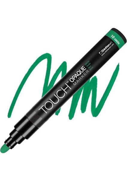 Opaque Su Bazlı Marker Kalem 1.5-2.3mm - Medıum Pack Green 10 - SH8613003-2020