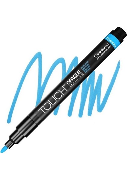 Opaque Su Bazlı Marker Kalem 0.8-1.3mm - Fıne Pack Lıght Blue 12 - SH8613003-2006