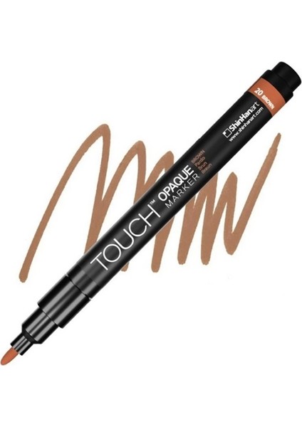 Opaque Su Bazlı Marker Kalem 0.8-1.3mm - Fıne Pack Brown 20 - SH8613003-2010