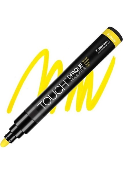 Opaque Su Bazlı Marker Kalem 1.5-2.3mm - Medıum Pack Yellow 6 - SH8613003-2018