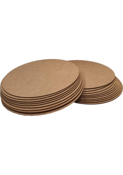 24 Adet 30 cm 3mm (2.7.mm)Mdf Yuvarlak Supla Tahtası Naturel Ahşap modelleri