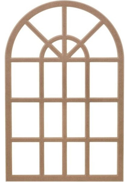 Tekno Trust Duvar Çerçeve Ham Boyanabilir 18MM Mdf Hint Pencere Ayna Çerçeve 100X65 HAM18MM