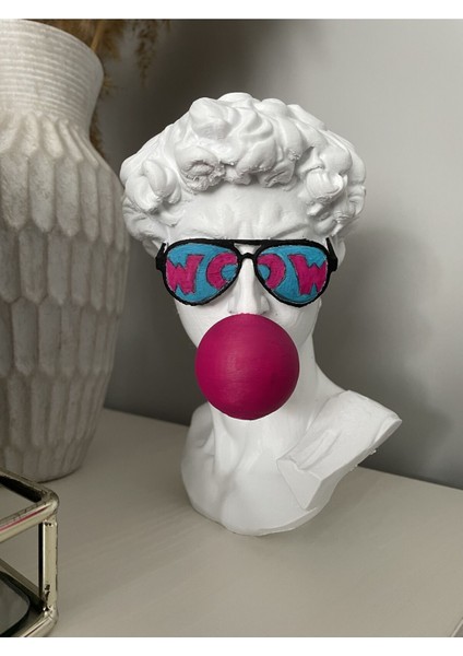 Tekno Trust David Büst Dekoratif Obje Michelangelo Davut Heykeli Pop Art Ev Ofis Dekor