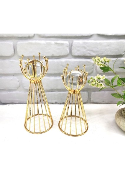 Tekno Trust Gold Kaplama Metal 2'li Set Salon Olimpiyat Model Kristal Cam Toplu Aksesuar Dekorasyon Biblo Obje fiyatları