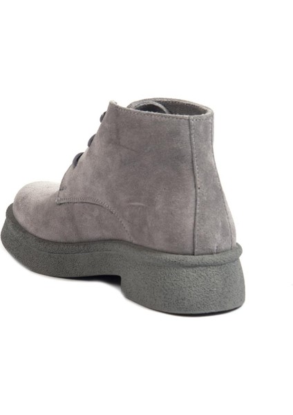 240533 Gri Süet Kadın Bot modelleri