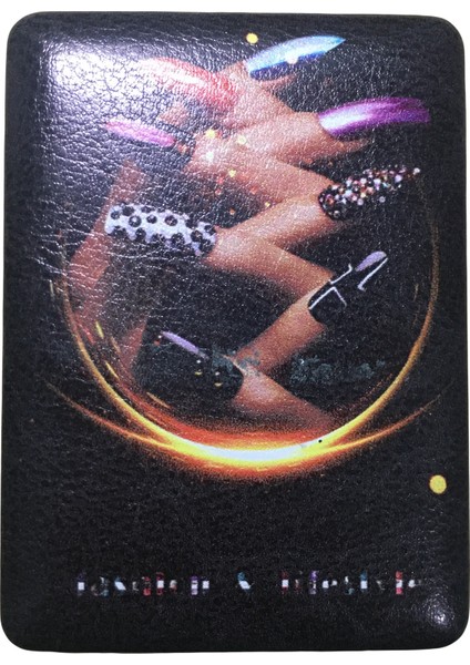 Cep, Çanta, Makyaj Aynası, Şık Desenli, Taşlı, Çift Taraflı, Dikdörtgen, 8,5*6cm Boyutlu, Ayna