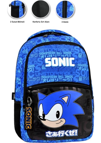 3 Gözlü Kafa Sonic Okul Çantası