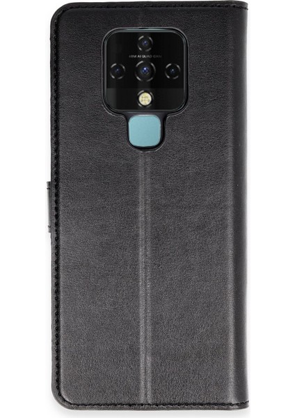 FUJİMAX Tecno Camon 16 Kılıf Dışı Deri Içi Silikon Kartlıklı Kapaklı Trend S Plus Kapak