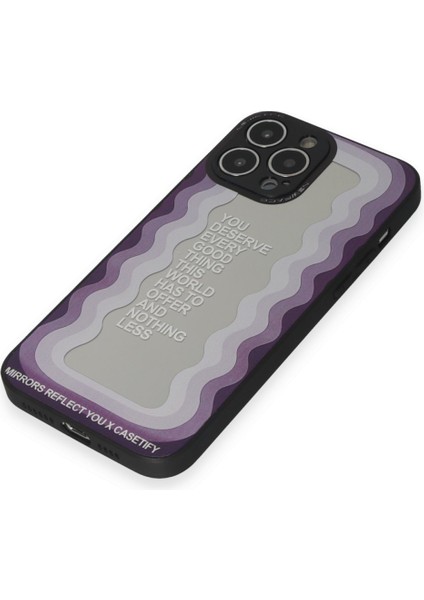 Apple iPhone 13 Pro Max Kılıf Özel Tasarım Desenli Düşme ve Darbelere Ekstra Dayanıklı Mirror Desenli Kapak