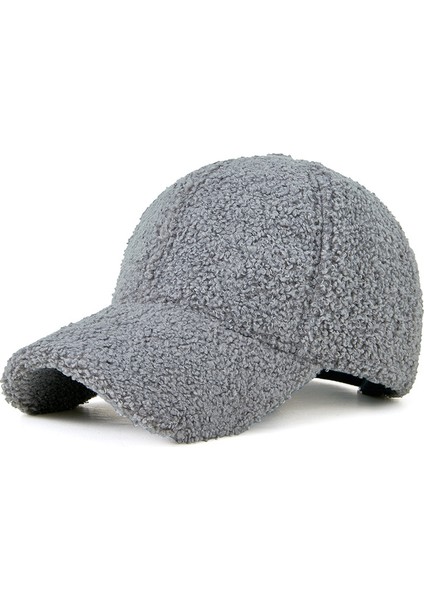 Orta Yaşlı ve Yaşlılar Için Kış Kore Beyzbol Şapkası Kadınlar Için Kalınlaşmış Sıcak Ördek Şapkası Rüzgar Geçirmez ve Soğuk Kuzu Peluş Şapka (Yurt Dışından)