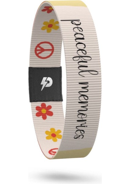 Peaceful Memories - Geri Dönüşümlü Unisex Elastik Baskılı Bileklik ve Hatırlatıcı Kart fiyatları