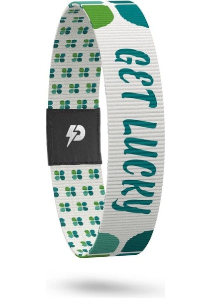 Get Lucky - Geri Dönüşümlü Unisex Elastik Baskılı Bileklik ve Hatırlatıcı Kart fiyatları