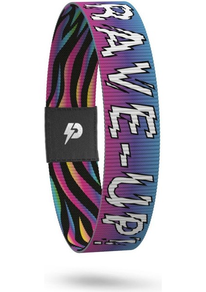 Rave Up - Geri Dönüşümlü Unisex Elastik Baskılı Bileklik ve Hatırlatıcı Kart fiyatları