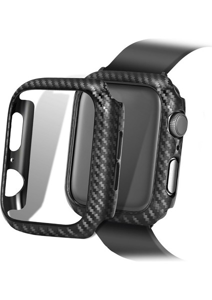 Apple Watch Serisi 9 8 7 41 mm Için Pc Karbon Fiber Saat Kılıfı (Yurt Dışından)