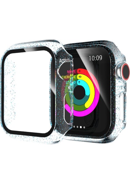 Apple Watch Için 44 mm Parıltılı Pc Temperli Gl Kılıf (Yurt Dışından)