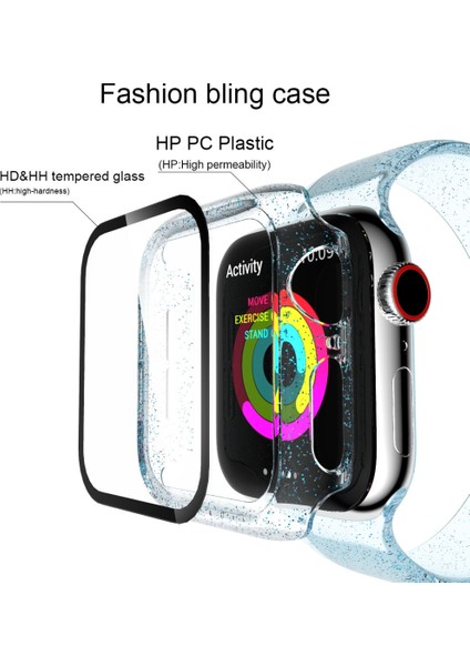 Apple Watch Için 44 mm Parıltılı Pc Temperli Gl Kılıf (Yurt Dışından) fırsatları