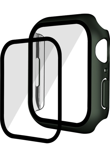 Apple Watch Serisi 9 8 7 41 mm Için Pc Temperli Gl Saat Kılıfı (Yurt Dışından)