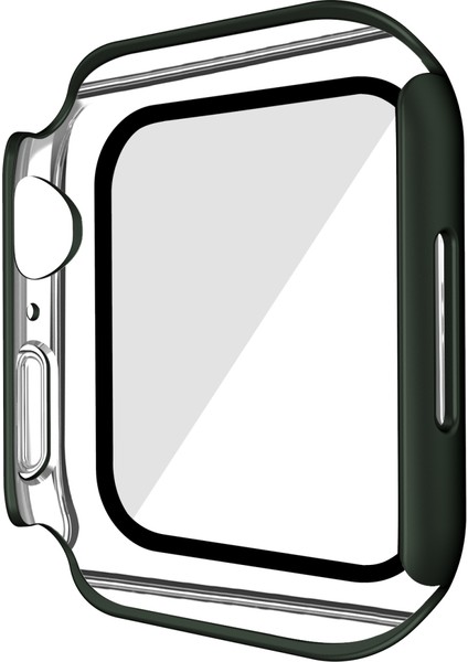 Apple Watch Serisi 9 8 7 41 mm Için Pc Temperli Gl Saat Kılıfı (Yurt Dışından)