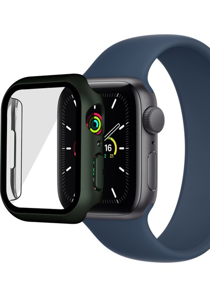 Apple Watch Serisi 9 8 7 41 mm Için Pc Temperli Gl Saat Kılıfı (Yurt Dışından)