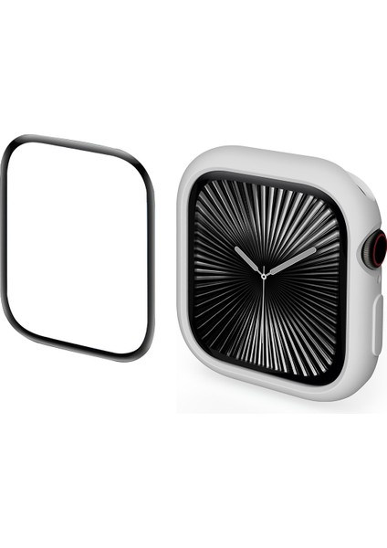 Apple Watch Serisi 9/8/7 45MM Için 2'si 1 Arada Ekran Koruyucu Kılıf (Yurt Dışından)