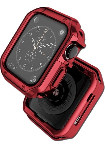 Apple Watch Serisi 8 7 45 mm Için Temperli Gl Filmli Pc Kasası (Yurt Dışından)