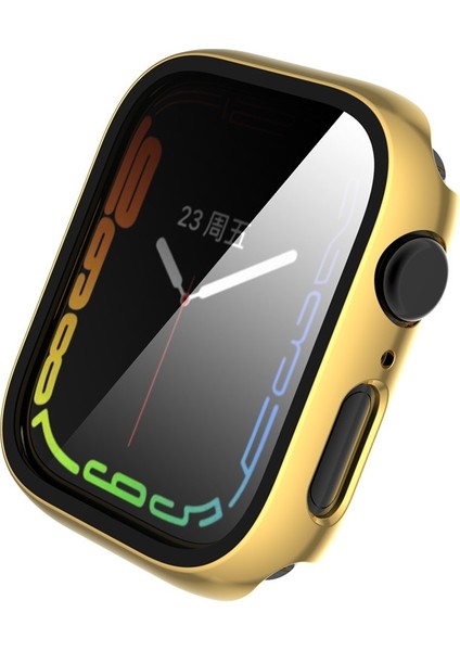 Apple Watch Serisi 9 8 ve 7 45 mm Için Pc Saat Kılıfı Kaplama (Yurt Dışından)