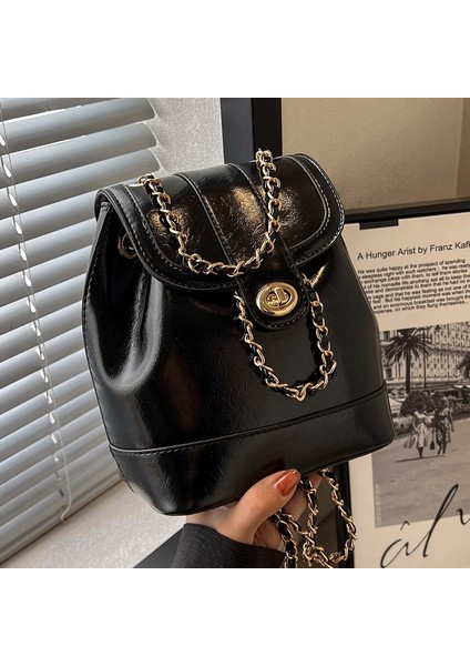 Niş Sırt Çantası Kızlar Ins Seyahat Yeni Stil Küçük Koku Zinciri Üst Düzey Kova Çantası Çok Yönlü Sırt Çantası (Yurt Dışından)