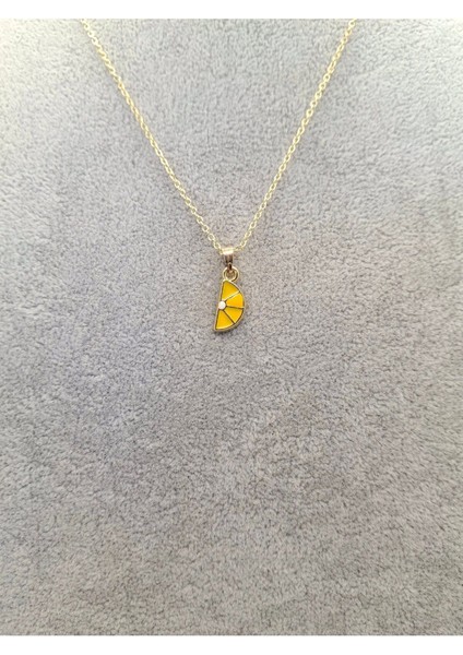 Altın Renk Yarım Limon Kolye fiyatları