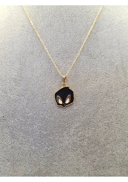 Altın Renk Siyah Uzaylı Kolye fiyatları